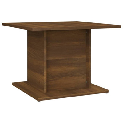 B&Q -  Sturdy Coffee Table Brown Oak 55.5X55.5X40 Cm Engineered Wood