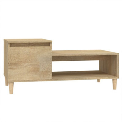Berkfield Durable Coffee Table Sonoma Oak 100X50X45 Cm Engineered Wood