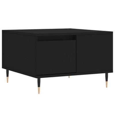 Berkfield Modern Coffee Table Black 55X55X36.5 Cm Engineered Wood