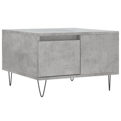 Berkfield Modern Coffee Table Concrete Grey 55X55X36.5 Cm Engineered Wood