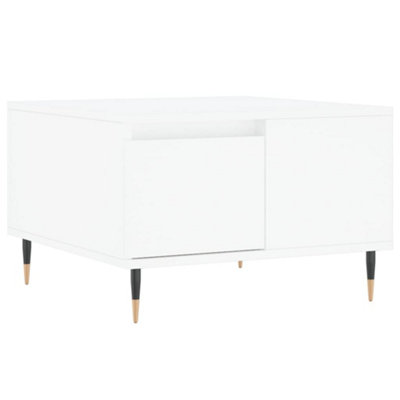 Berkfield Modern Coffee Table White 55X55X36.5 Cm Engineered Wood