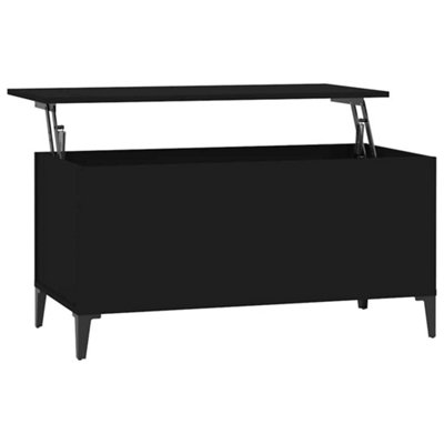 Berkfield Durable Coffee Table Black 90X44.5X45 Cm Engineered Wood