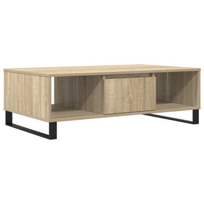 Berkfield Sturdy Coffee Table Sonoma Oak 104X60X35 Cm Engineered Wood from B&Q