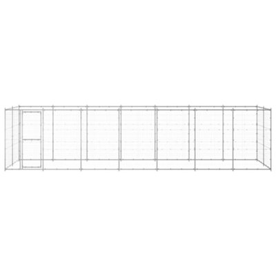Berkfield Durable Outdoor Dog Kennel Galvanised Steel 16.94 M2 from B&Q