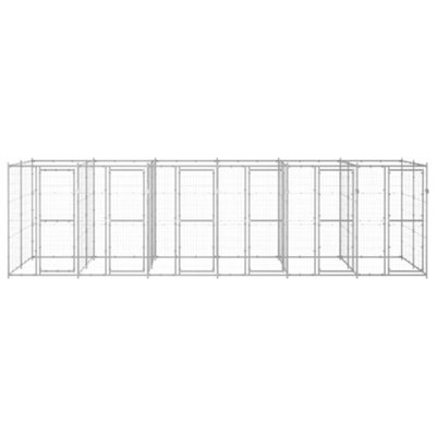 Berkfield Durable Outdoor Dog Kennel Galvanised Steel 14.52 M2 from B&Q