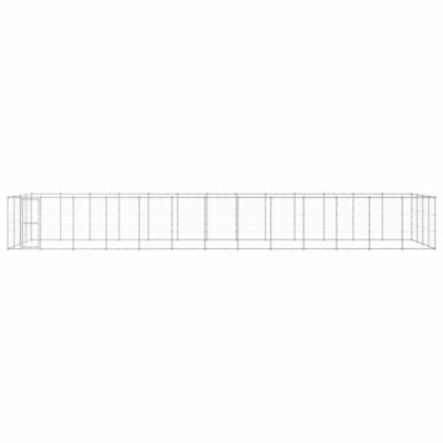 Berkfield Durable Outdoor Dog Kennel Galvanised Steel 53.24 M2