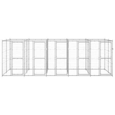 Berkfield Durable Outdoor Dog Kennel Galvanised Steel 12.1 M2 from B&Q