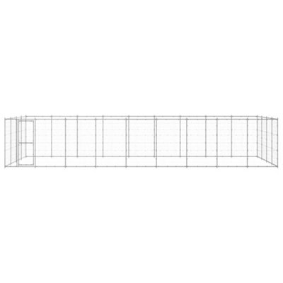 Berkfield Durable Outdoor Dog Kennel Galvanised Steel 43.56 M2 from B&Q