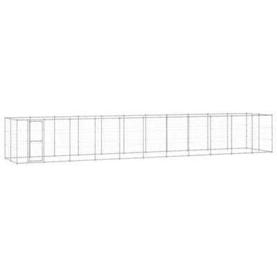 Berkfield Durable Outdoor Dog Kennel Galvanised Steel 26.62 M2