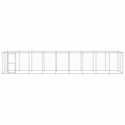 Berkfield Durable Outdoor Dog Kennel Galvanised Steel 21.78 M2 from B&Q