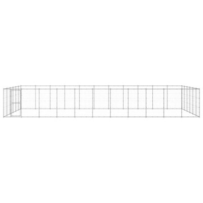 Berkfield Durable Outdoor Dog Kennel Galvanised Steel 79.86 M2 from B&Q