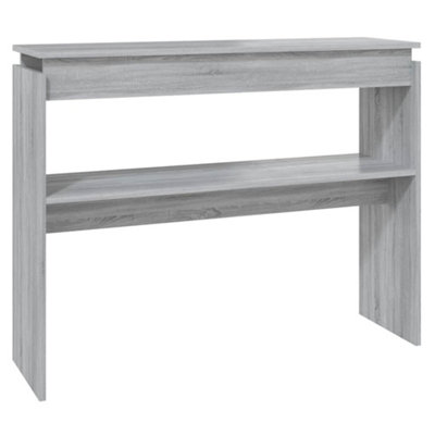 Berkfield Stylish Console Table Grey Sonoma 102X30X80 Cm Engineered Wood from B&Q