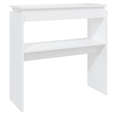 Berkfield Durable Console Table White 80X30X80 Cm Engineered Wood from B&Q