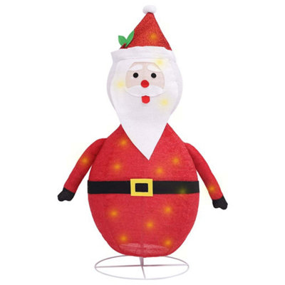 Berkfield Durable Decorative Christmas Santa Claus Figure Led Luxury Fabric 60Cm from B&Q