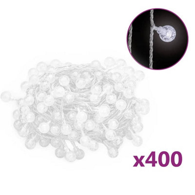 Berkfield Decorative Globe Fairy String Lights 40M 400 Led Cold White 8 Function from B&Q