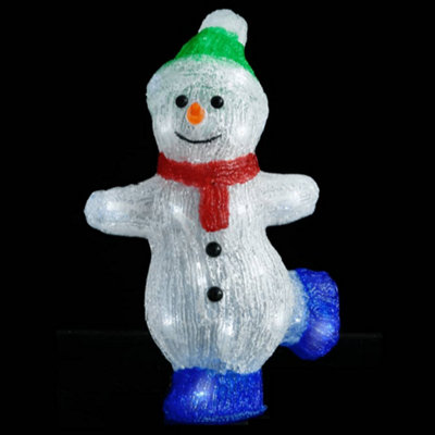 Berkfield Strong Led Christmas Acrylic Snowman Figure Indoor And Outdoor 30Cm from B&Q