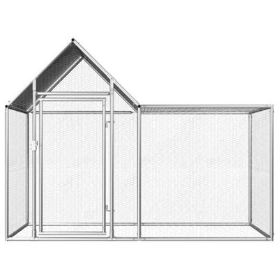 B&Q -  Durable Chicken Coop 2X1X1.5 M Galvanised Steel