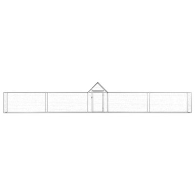 B&Q -  Durable Chicken Coop 9X1X1.5 M Galvanised Steel
