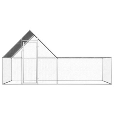 B&Q -  Durable Chicken Coop 4X2X2 M Galvanised Steel