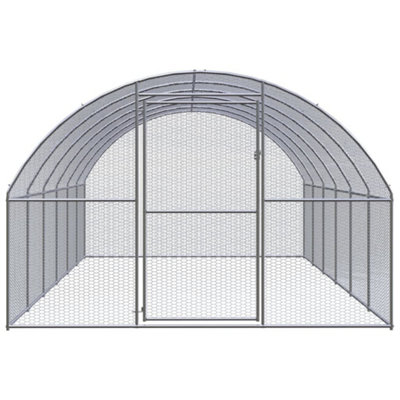 B&Q -  Durable Outdoor Chicken Coop 3X6X2 M Galvanised Steel