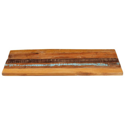 Berkfield Rustic Rectangular Table Top 60X100 Cm 25-27 mm Solid Reclaimed Wood