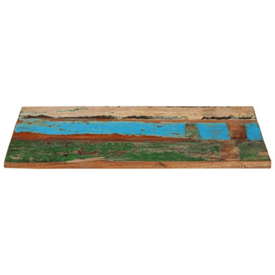 Berkfield Rustic Rectangular Table Top 60X90 Cm 25-27 mm Solid Reclaimed Wood from B&Q