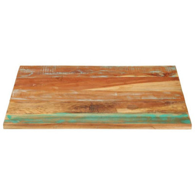 Berkfield Rustic Rectangular Table Top 70X80 Cm 25-27 mm Solid Reclaimed Wood from B&Q