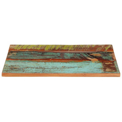 Berkfield Rustic Rectangular Table Top 60X80 Cm 25-27 mm Solid Reclaimed Wood from B&Q