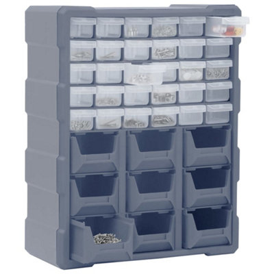 Berkfield Durable Multi-Drawer Organiser With 39 Drawers 38X16X47 Cm from B&Q