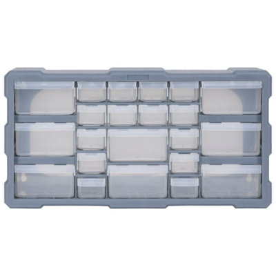 Berkfield Durable Multi-Drawer Organiser With 22 Drawers 49X16X25.5 Cm from B&Q