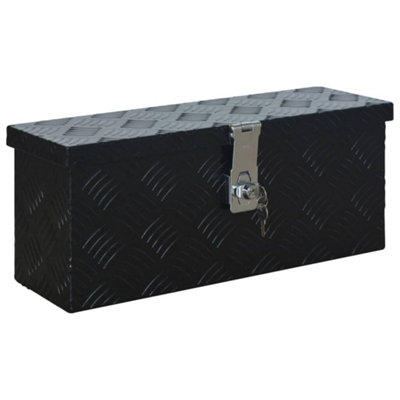 Berkfield Durable Aluminium Box 485X140X200 mm Black from B&Q