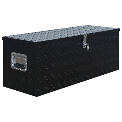 Berkfield Durable Aluminium Box 1085X370X400 mm Black from B&Q