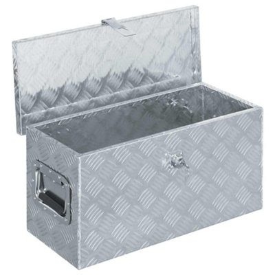 Berkfield Durable Aluminium Box 61.5X26.5X30 Cm Silver from B&Q