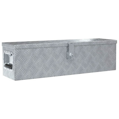 Berkfield Durable Aluminium Box 80.5X22X22 Cm Silver from B&Q