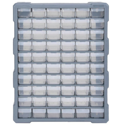 Berkfield Durable Multi-Drawer Organiser With 60 Drawers 38X16X47.5 Cm from B&Q