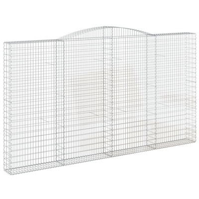 B&Q -  Durable Arched Gabion Basket 400X30X220/240 Cm Galvanised Iron