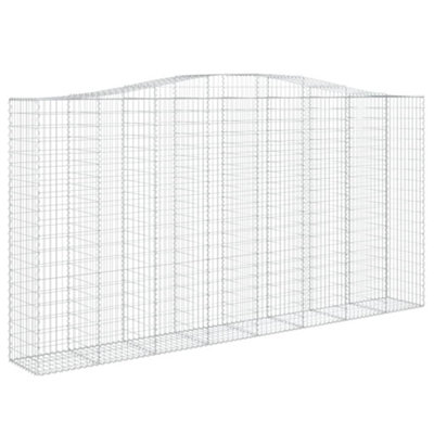 B&Q -  Durable Arched Gabion Basket 400X50X200/220 Cm Galvanised Iron