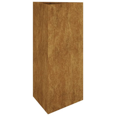 B&Q -  Durable Garden Planter 40X34.5X75 Cm Corten Steel