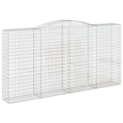 B&Q -  Durable Arched Gabion Basket 400X50X200/220 Cm Galvanised Iron