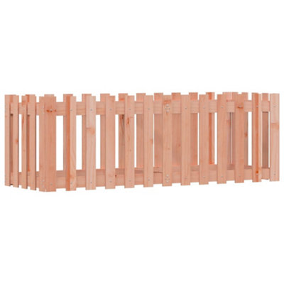B&Q -  Durable Garden Raised Bed With Fence Design 150X50X50 Cm Solid Wood Douglas