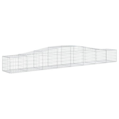 B&Q -  Durable Arched Gabion Basket 400X50X40/60 Cm Galvanised Iron