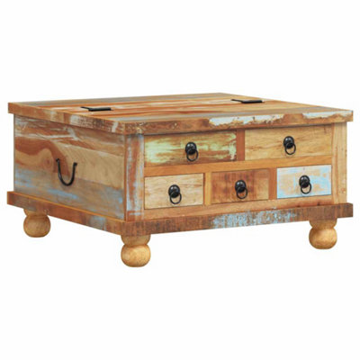 Berkfield Industrial Coffee Table Reclaimed Wood 70X70X38 Cm from B&Q