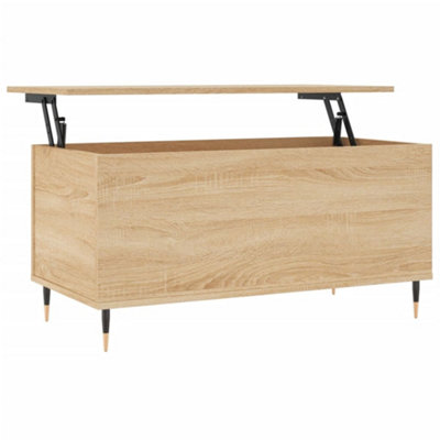 Berkfield Modern Coffee Table Sonoma Oak 90X44.5X45 Cm Engineered Wood