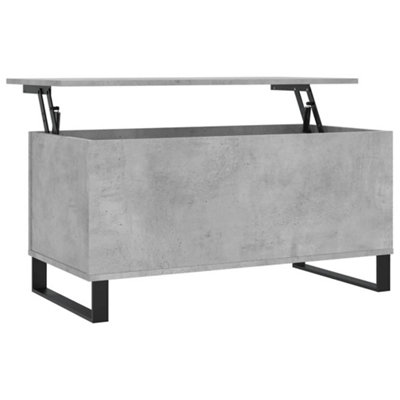 Berkfield Modern Coffee Table Concrete Grey 90X44.5X45 Cm Engineered Wood