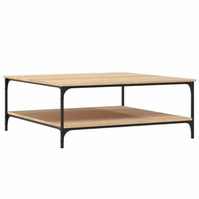 Berkfield Stylish Coffee Table Sonoma Oak 100X100X40 Cm Engineered Wood