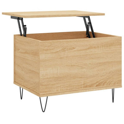Berkfield Modern Coffee Table Sonoma Oak 60X44.5X45 Cm Engineered Wood