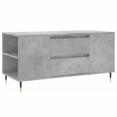 Berkfield Modern Coffee Table Concrete Grey 102X44.5X50 Cm Engineered Wood