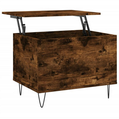 Berkfield Modern Coffee Table Smoked Oak 60X44.5X45 Cm Engineered Wood from B&Q