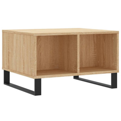 Berkfield Modern Coffee Table Sonoma Oak 60X50X36.5 Cm Engineered Wood