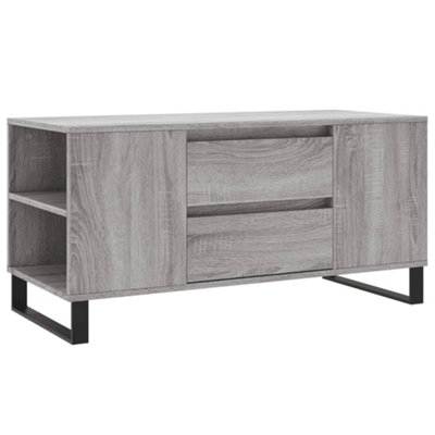 Berkfield Modern Coffee Table Grey Sonoma 102X44.5X50 Cm Engineered Wood